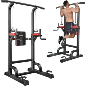 Power Tower Dip Station Pull Up Bar