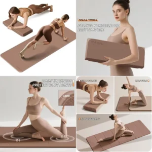 Extra Thick Foldable Yoga Mat 10mm Non-Slip TPE 75x26"